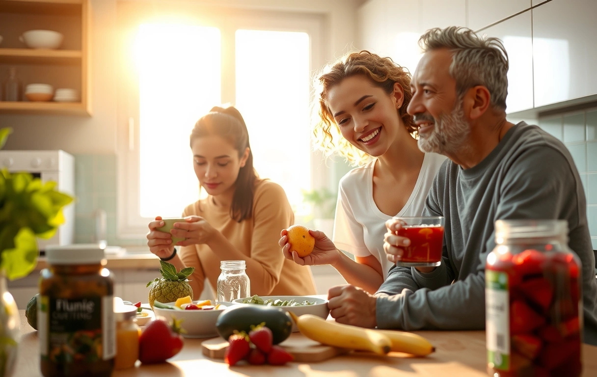 Diverse Generationen Ernährung
